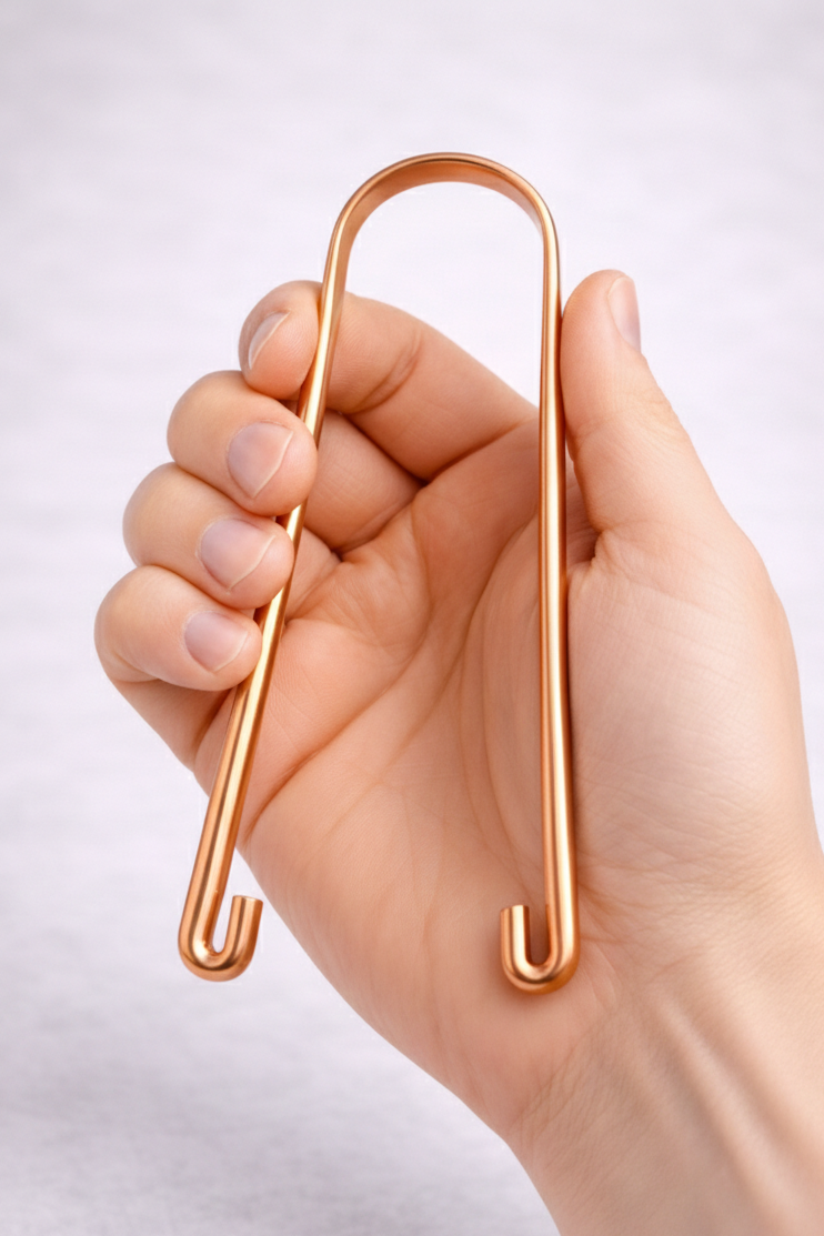 Kupfer Zungenschaber